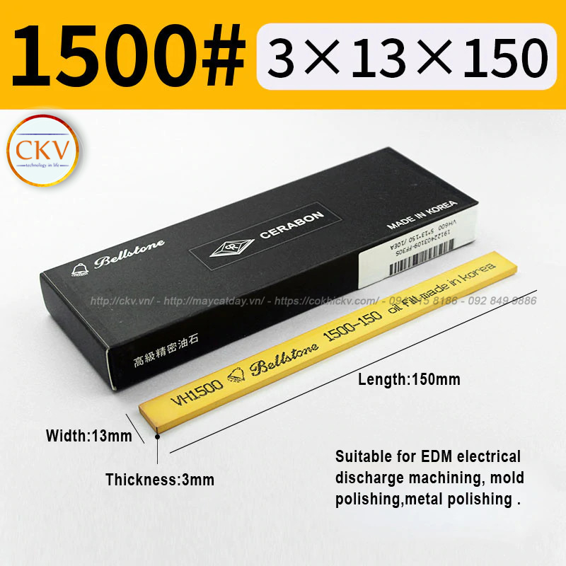 Đá mài dầu BellStone 3 x 13 x 150 VH1500 #1500