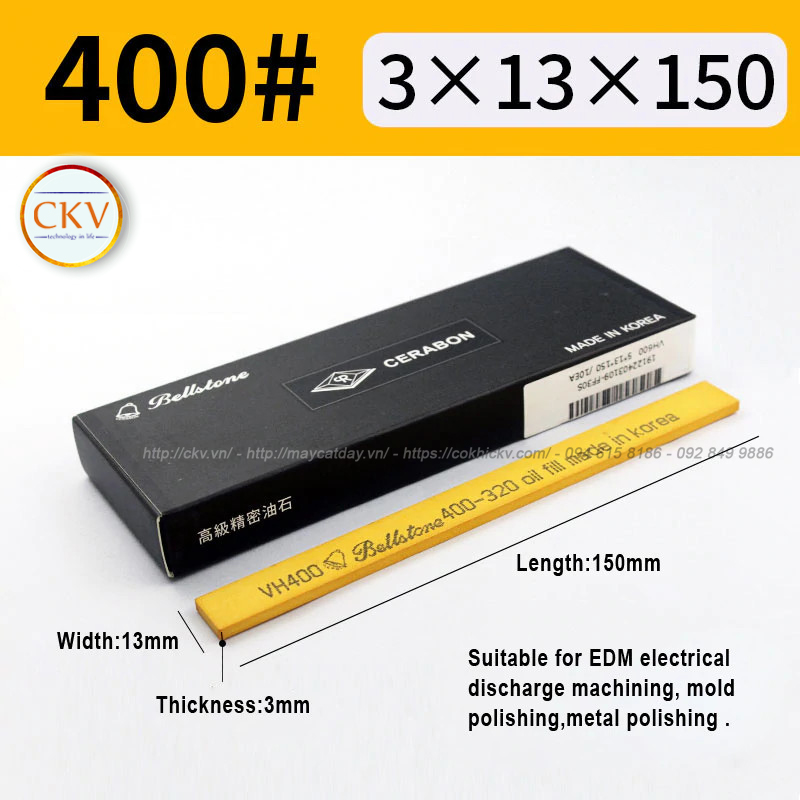 Đá mài dầu BellStone 3x13x150 VH400 #400