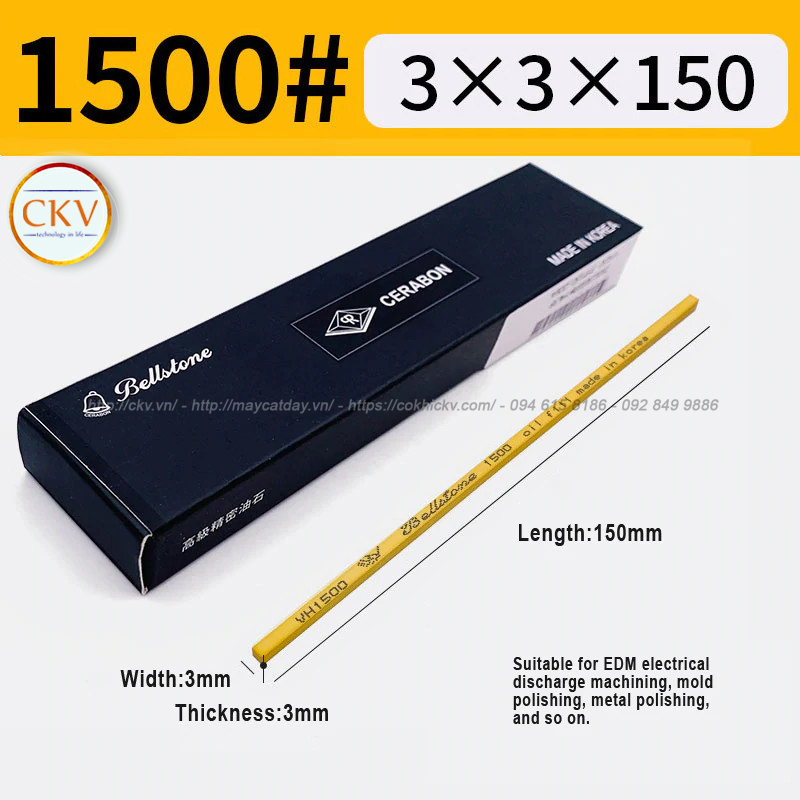 Đá mài dầu BellStone 3 x 3 x 150 VH1500 #1500