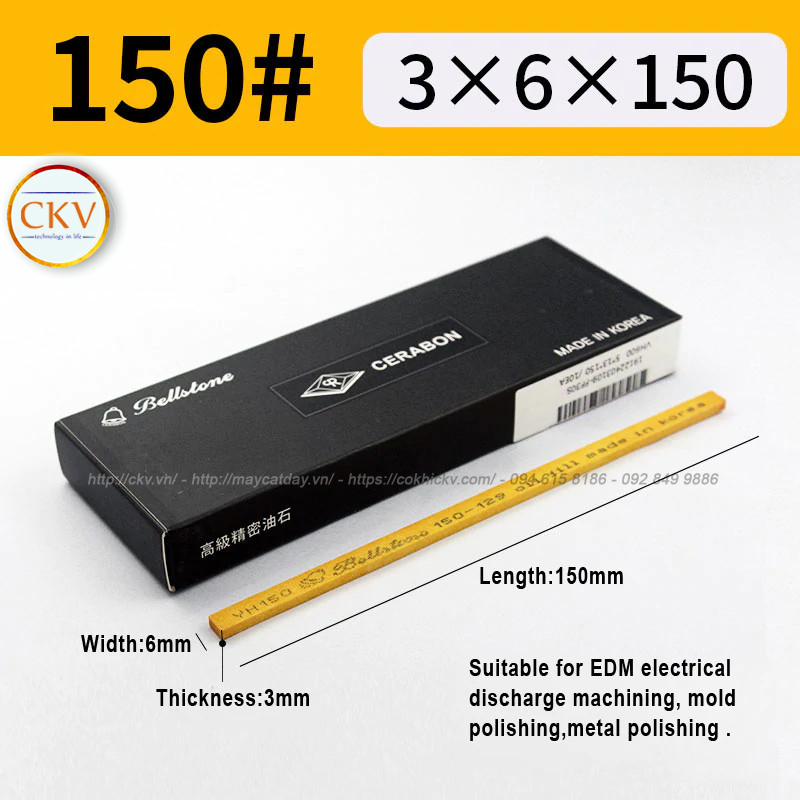 Đá mài dầu BellStone 3 x 6 x 150 VH150 #150