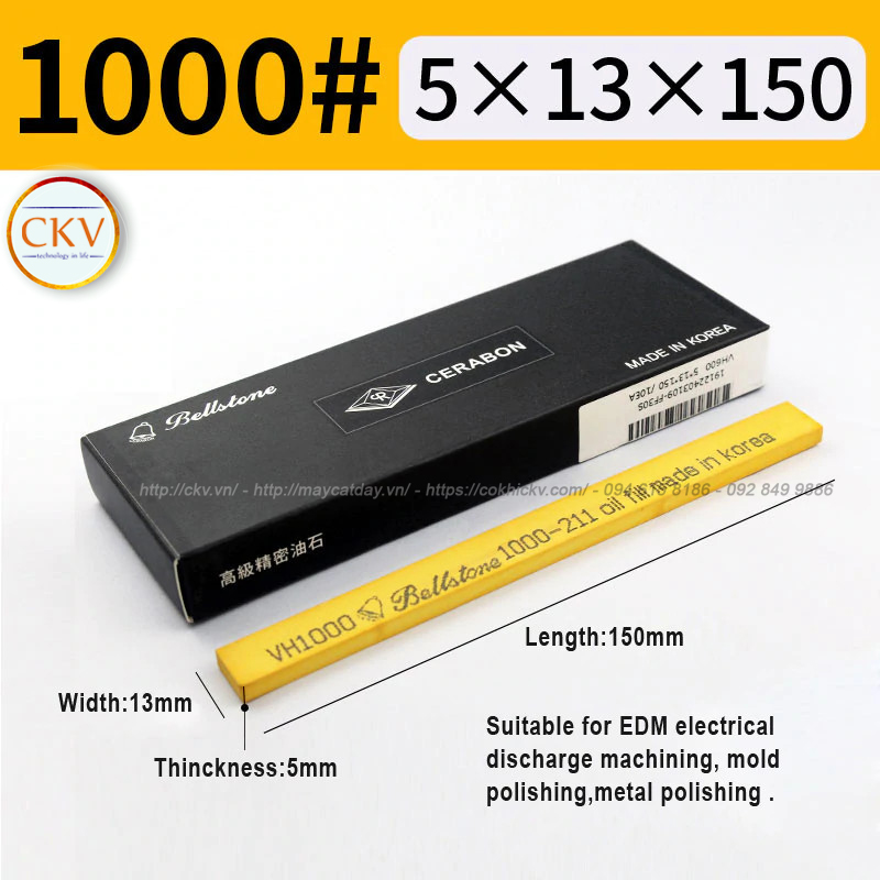 Đá mài dầu BellStone 5 x 13 x 150 VH1000 #1000