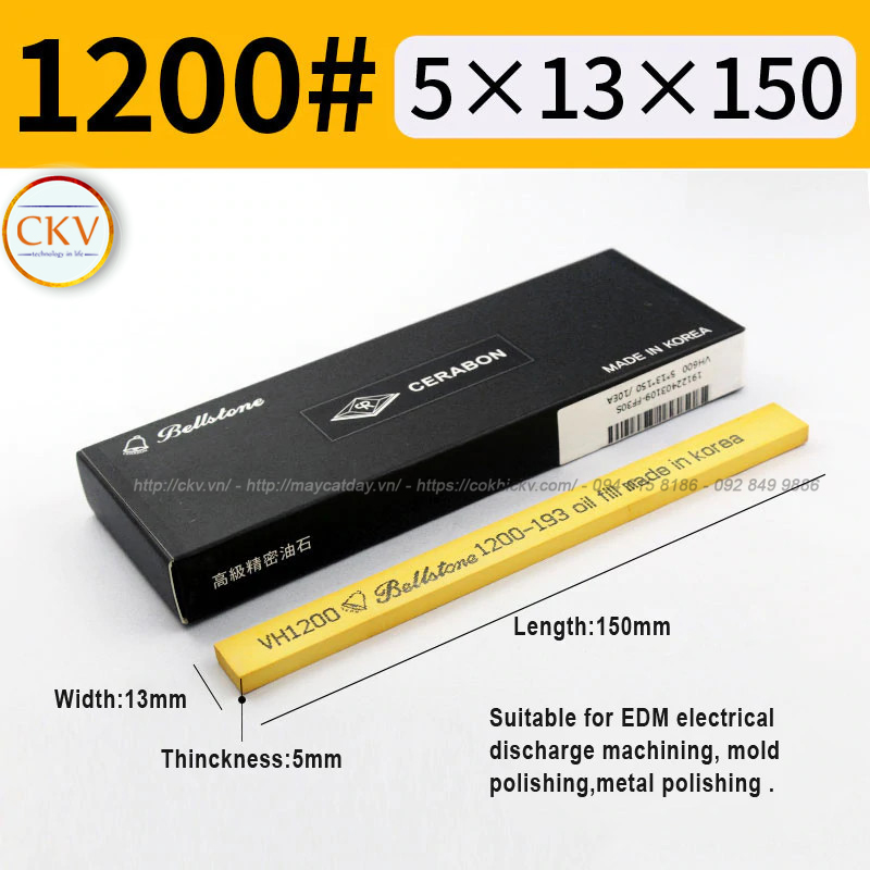 Đá mài dầu BellStone 5 x 13 x 150 VH1200 #1200