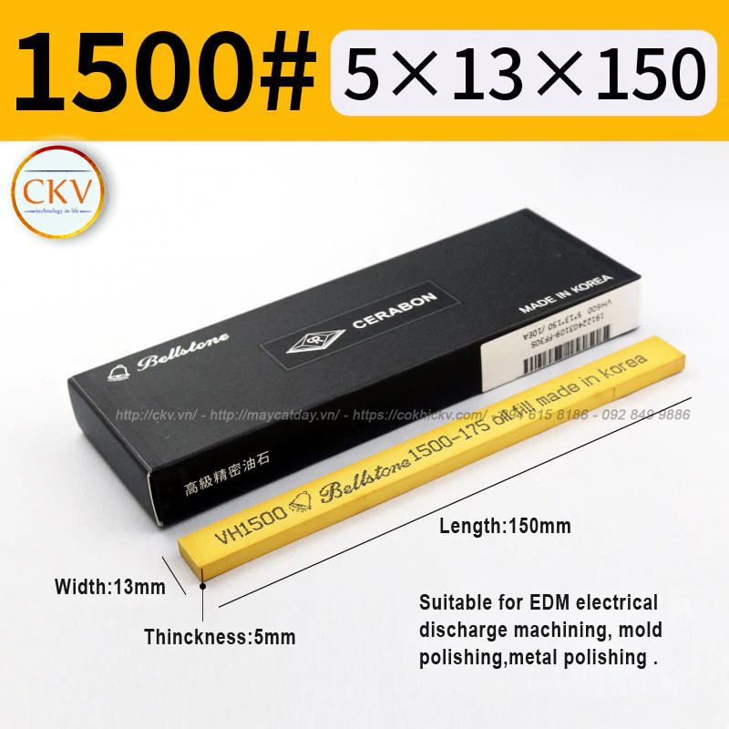 Đá mài dầu Bellstone 5 x 13 x 150 VH1500 #1500