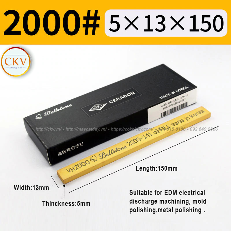 Đá mài dầu BellStone 5 x 13 x 150 VH2000 #2000