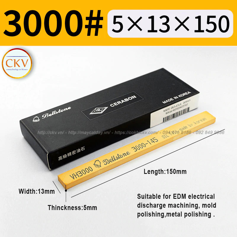 Đá mài dầu BellStone 5 x 13 x 150 VH3000 #3000