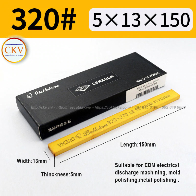 Đá mài dầu BellStone 5 x 13 x 150 VH320 #320