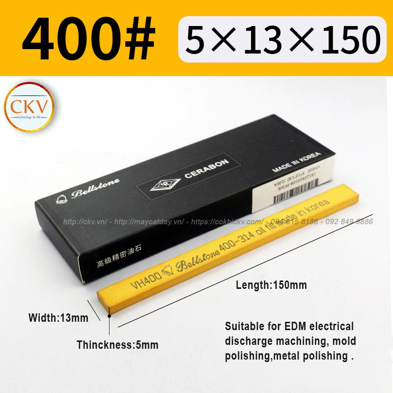 Đá mài dầu BellStone 5 x 13 x 150 VH400 #400