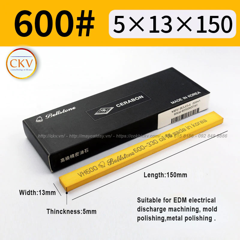 Đá mài dầu BellStone 5 x 13 x 150 VH600 #600
