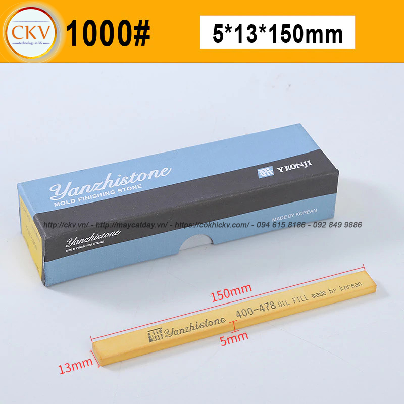 Đá mài dầu Yanzhi Stone 5x13x150 VH1000 #1000
