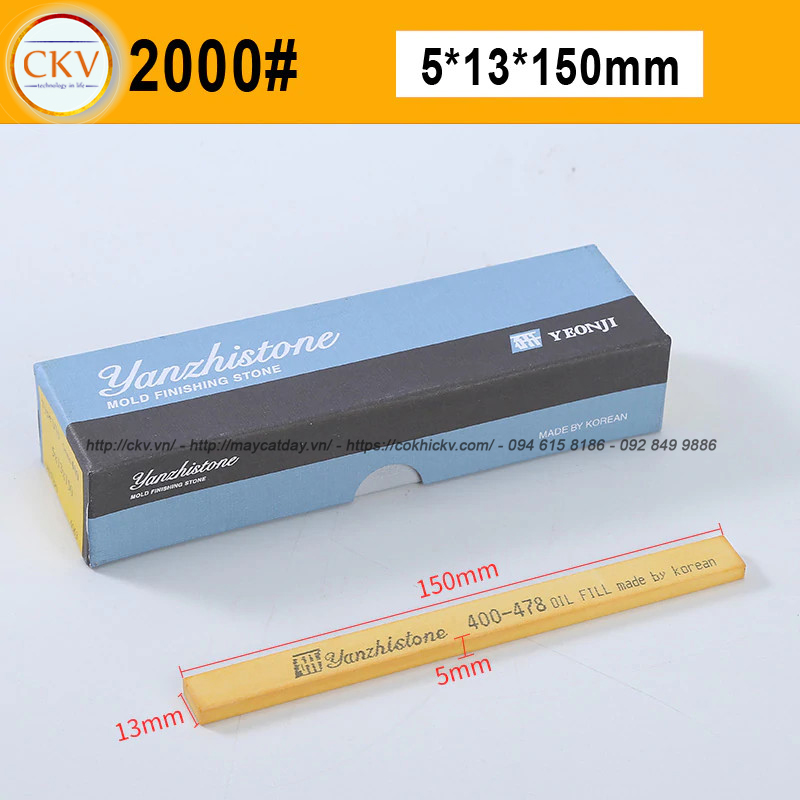 Đá mài dầu Yanzhi Stone 5x13x150 VH2000 #2000