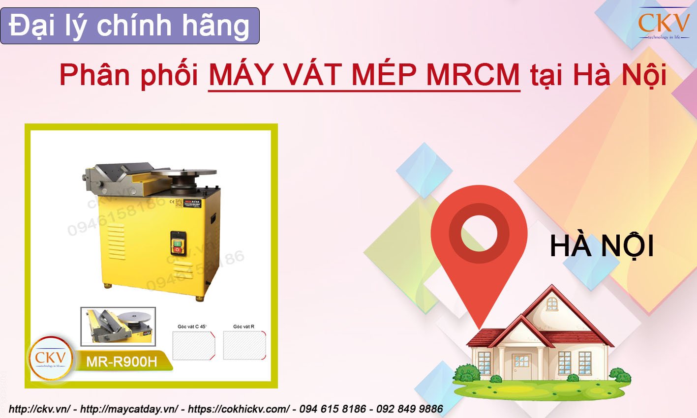 Đại ly chính hãng phân phối máy vát mép MRCM tại Hà Nội