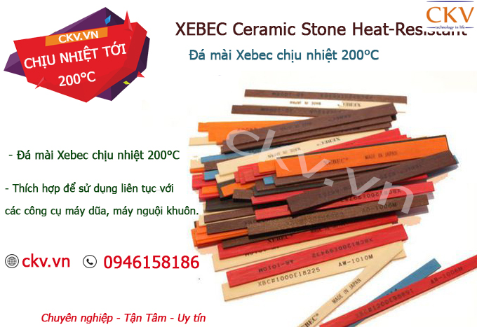 Đá mài Xebec - Đá mài chịu nhiệt 200 độ C - XEBEC Ceramic Stone Heat-Resistant