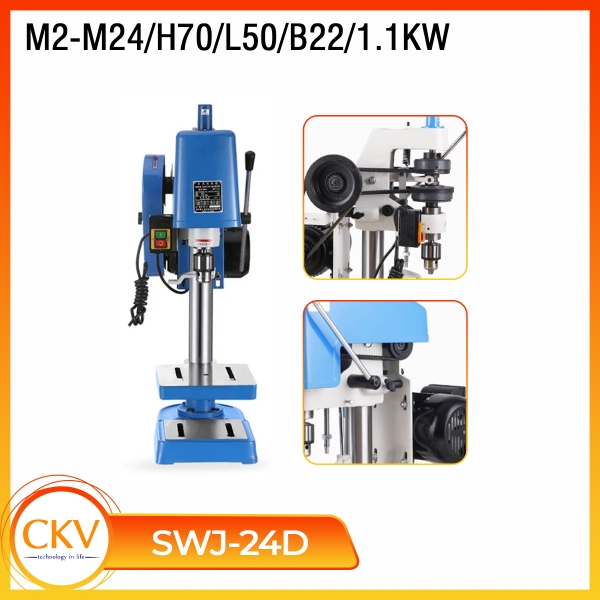 Máy taro ly hợp SWJ-24D M24/H70/L50/B22/1100W/Động cơ đồng nguyên chất