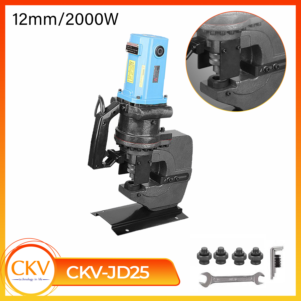 Đánh giá máy đột thủy lực - CKV-JD25 điện 12mm chi tiết