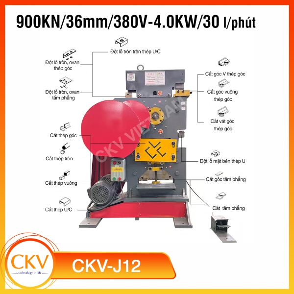Vai trò máy đột chấn cắt thép đa năng trong xưởng gia công dụng cụ cơ khí tại TP. Hồ Chí Minh