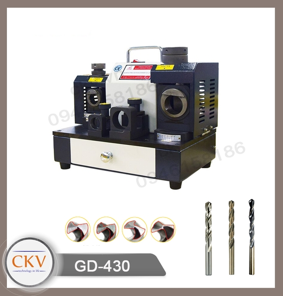 Máy mài mũi khoan GD-430 Chính hãng – Dải mài D3–D32 chính xác