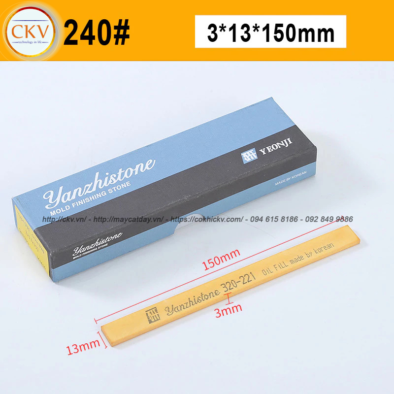 Đá mài dầu Yanzhi Stone 3x13x150 VH240 #240