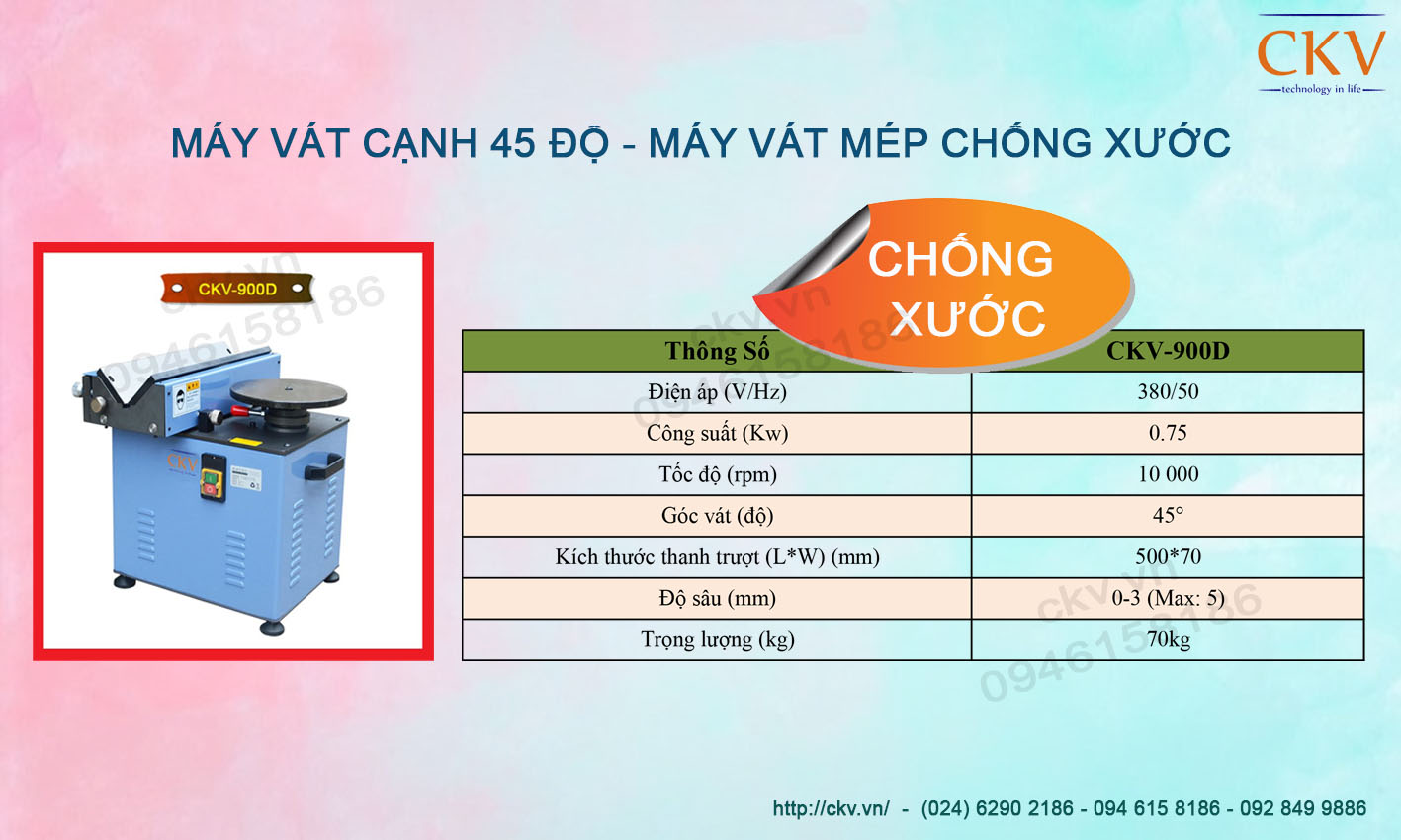 Máy vát cạnh 45 độ - Máy vát mép chống xước