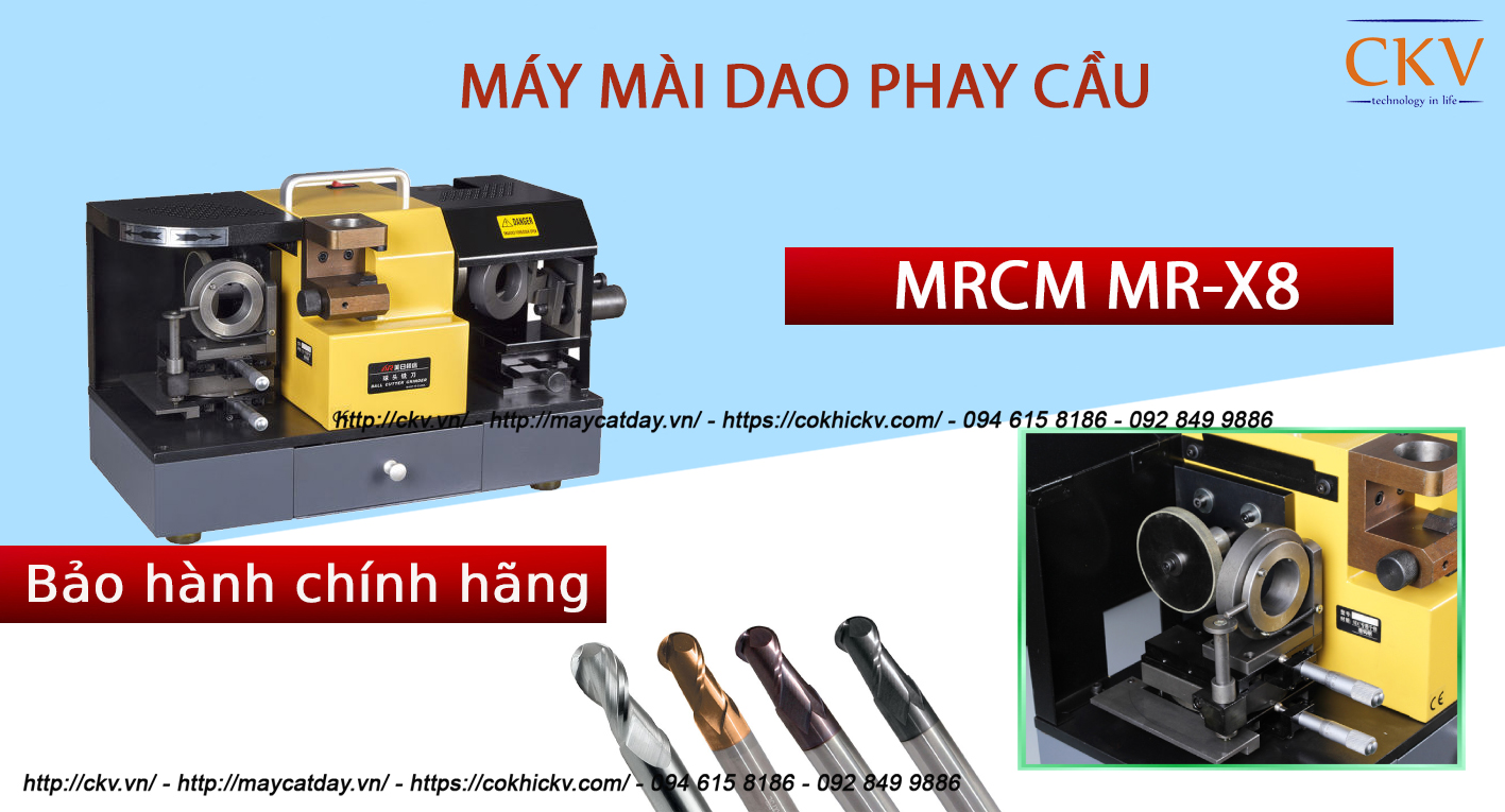 Máy mài dao phay cầu MR-X8 - Bảo hành chính hãng