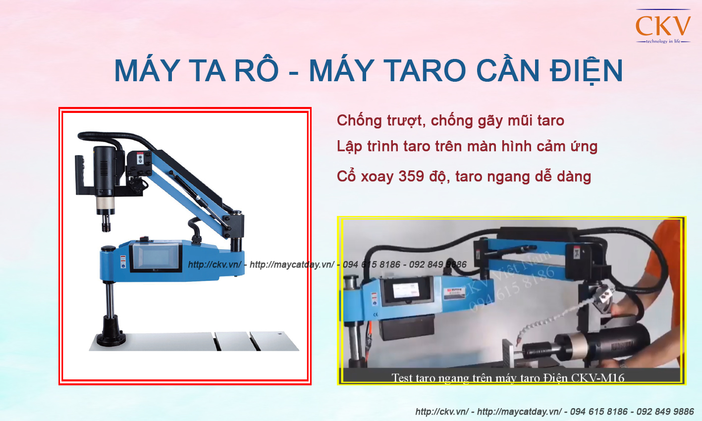Máy ta rô - Máy taro cần điện