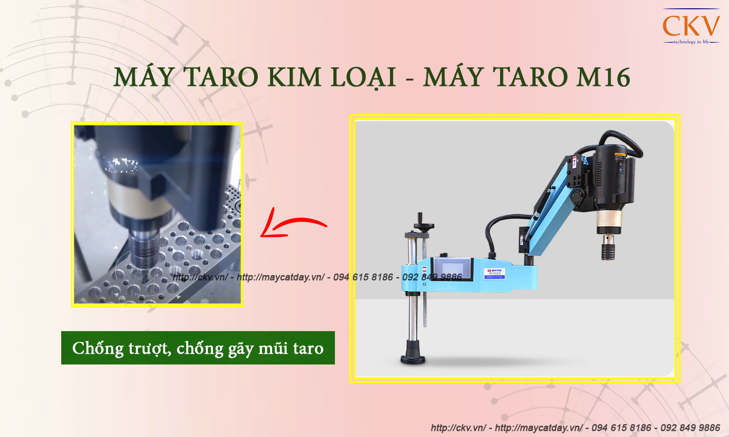 Máy taro kim loại | Máy ta rô M16