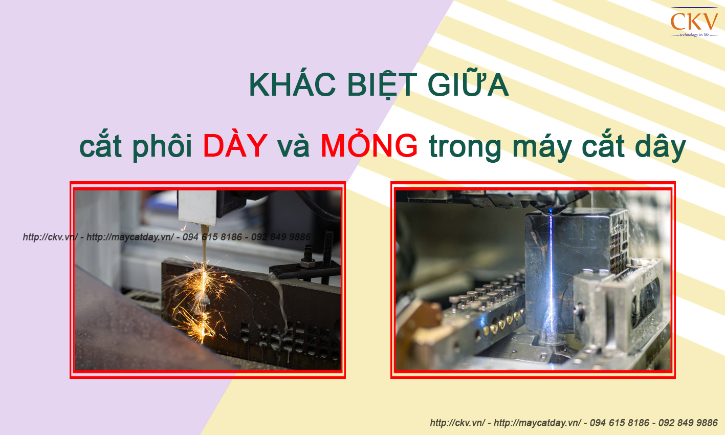 Khác biệt giữa cắt phôi dày và mỏng trong máy cắt dây.