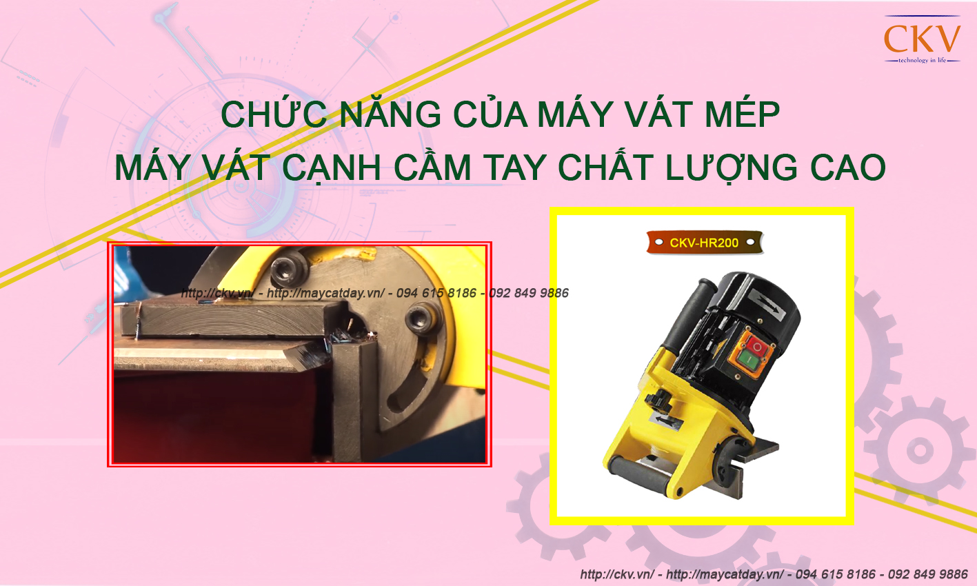 Chức năng của máy vát mép | Máy vát cạnh cầm tay chất lượng cao