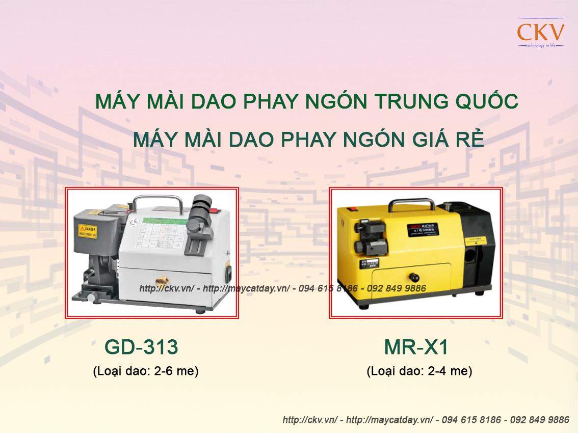 Máy mài dao phay ngón Trung Quốc | Máy mài dao phay ngón giá rẻ