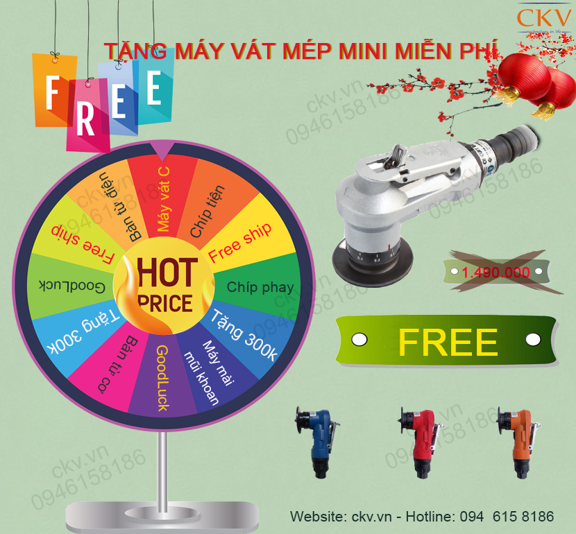 Tặng ngay máy vát mép mini miễn phí trị giá 1tr490k - Tri ân khách hàng cuối năm