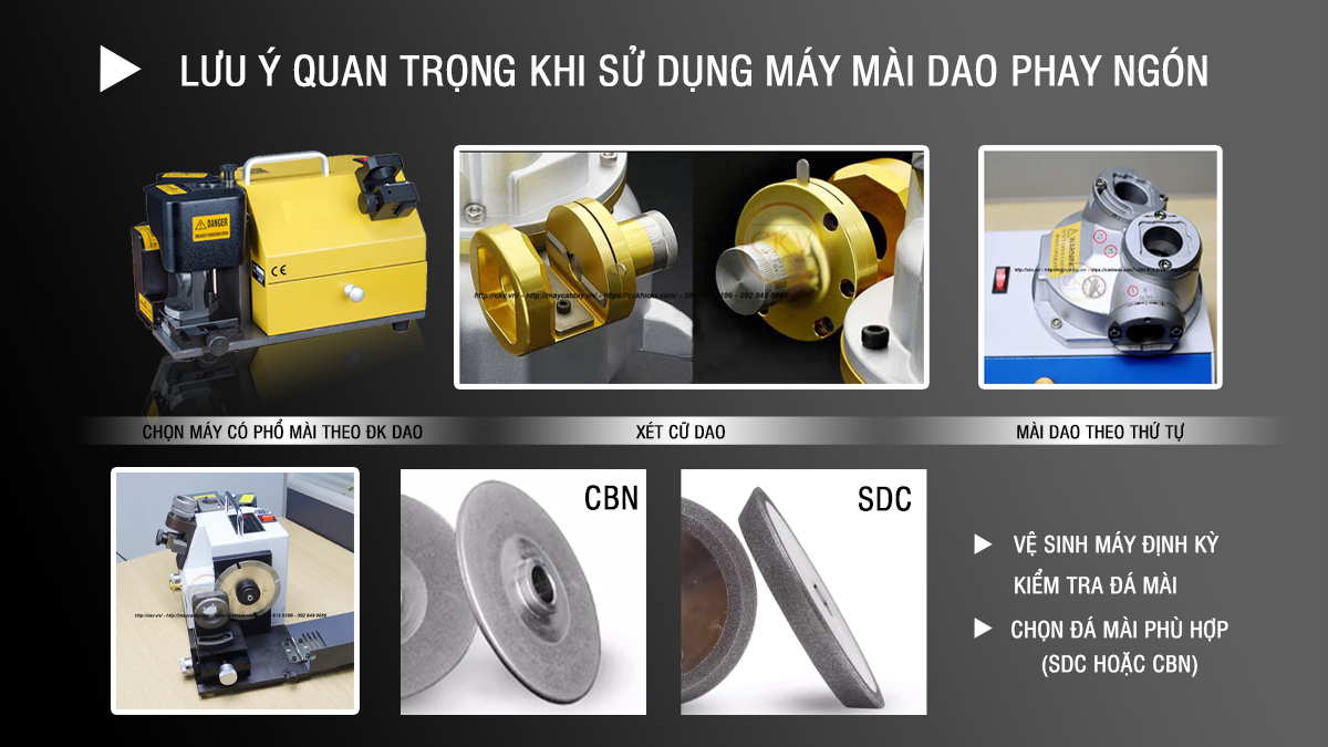 Lưu ý quan trọng khi sử dụng máy mài dao phay ngón chuyên dùng tự động