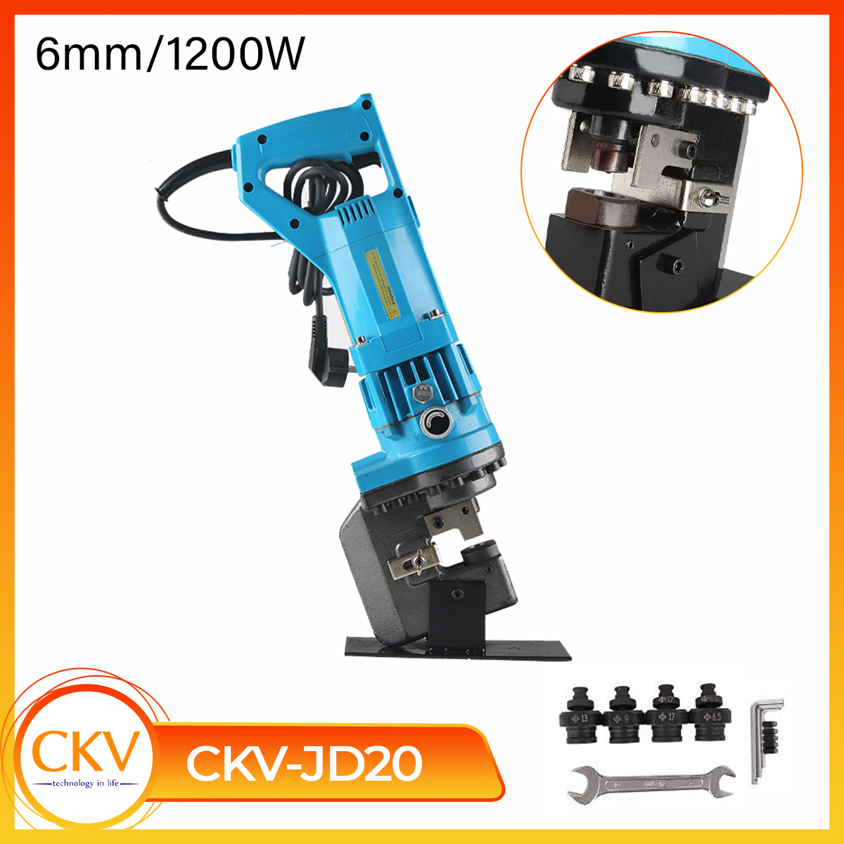 Giải pháp đột lỗ kim loại 6mm tại TP.HCM với máy CKV-JD20