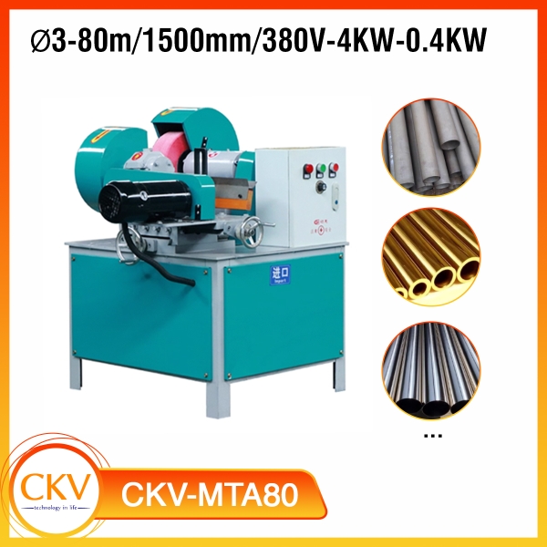 Máy chà nhám ống tròn và bài toán hoàn thiện inox tại Hà Nội
