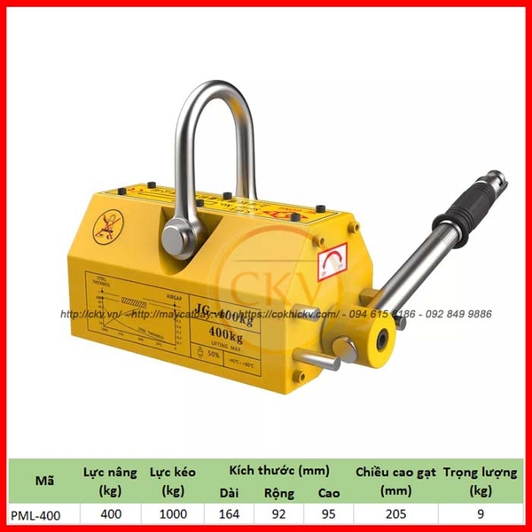Nam châm nâng gạt tay 400kg