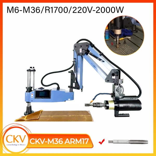 Máy Taro cần điện CKV M36 – Giải pháp tạo ren hiệu quả cho xưởng cơ khí tại TP. Hồ Chí Minh